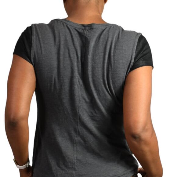 Express NYC Rodeo Tee Gray Black Size Short Sleeve Western Studded Size Small - Picture 3 of 14